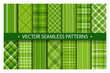 © SolaruS - Tartan set pattern seamless plaid vector. Geometric background fabric texture. Modern check fashion template for textile print, wrapping paper, gift card, wallpaper flat design.