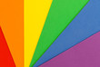 © Helen Davies - Abstract textured background of colorful craft foam board in the Pride LGBT rainbow colors