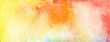 © Liliia - Art Abstract watercolor paint blots . Colors background. Paper texture. Horizontal long banner..