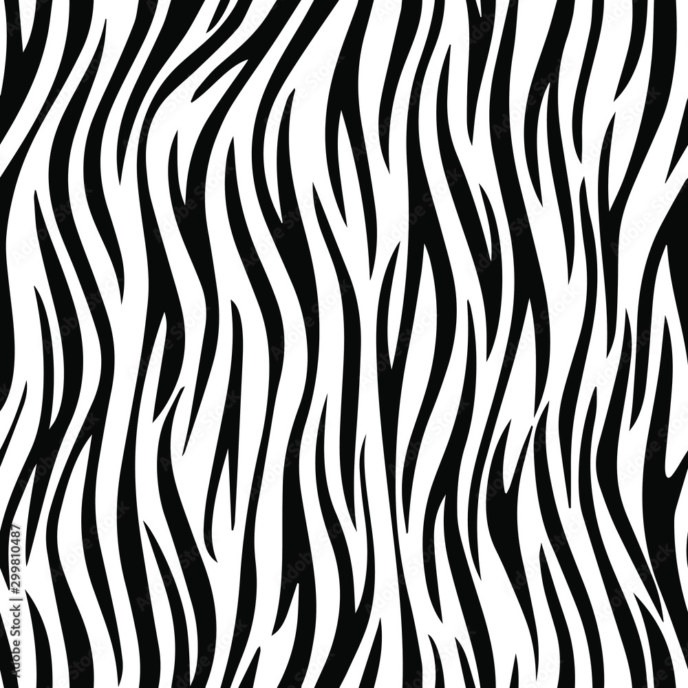 Full seamless wallpaper for zebra and tiger stripes animal skin pattern ...
