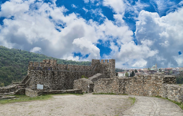 Wall Mural - Medieval walls and ruins of the Fortress Tsarevets