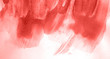 Abstract watercolor background hand-drawn on paper. Volumetric smoke elements. Red color. For design, web, card, text, decoration, surfaces.