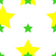 © mr_stas - Seamless pattern with colored stars isolated on a white background.  For fabrics or wallpaper