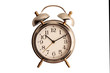 © daniiD - metal vintage alarm clock with bells isolated on white background