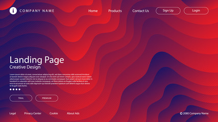 abstract modern graphic element. dynamical colored forms and waves. gradient abstract banner with fl