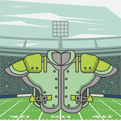 Poster - american football sport shirtfront icon