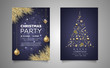 © avn99projects - christmas banner, greeting card with realistic decorative elements on wood background