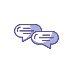 Sticker - speech bubble on white background