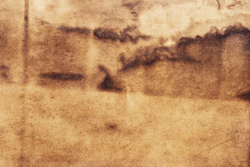 Poster - Old paper brown background vintage textured grunge.
