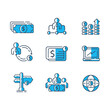 © Vingar - financial advisory icon set flat color