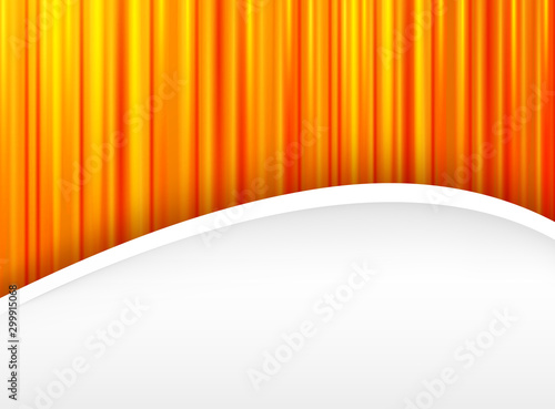 Abstract backround orange, 3d with striped pattern