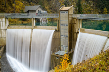 simplon pass - passo del sempione - dam waterfall - l.e.