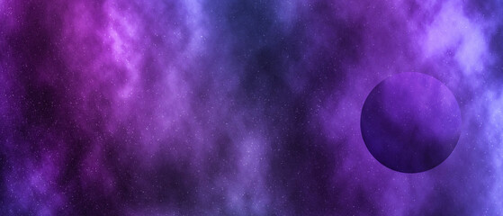 Wall Mural - stars, planet and galaxy in cosmos universe, space and time travel science background