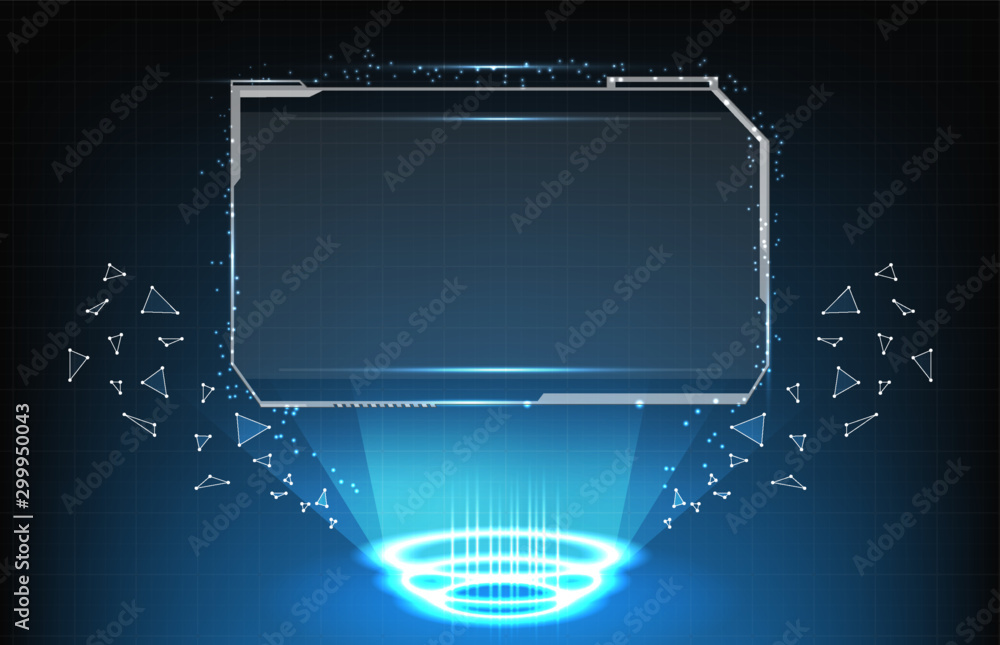 abstract background technology of futuristic sci-fi hud display Stock ...