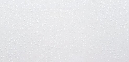 Raining or water drop on gray or white stainless steel wall for background  - Abstract wallpaper concept 