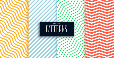 collection of geometric minimal lines pattern set