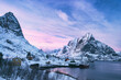 beautiful view on the city Reine