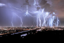 Blitze über Wien