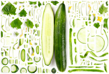 Cucumber Slice And Leaf Collection