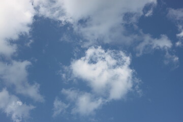 beautiful clouds on a sunny day