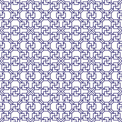 Poster - Asian pattern. Asian background. Modern illustration. Seamless tile. Seamless fabric texture print. Beautiful vector pattern. Vector retro illustration. Vintage abstract for print design.