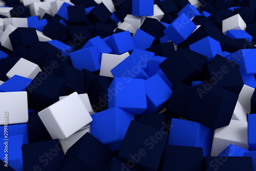 wallpaper of 3d render bright colorful cubes background © ss-serega