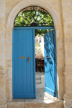 Blue Opened Door