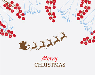 Wall Mural - Vector Christmas background