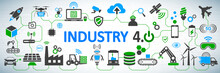 Industry 4.0 Infographic Concept Factory Of The Future – Vector For Stock