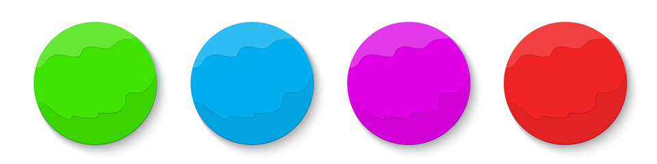 Wall Mural - colorful vector buttons isolated