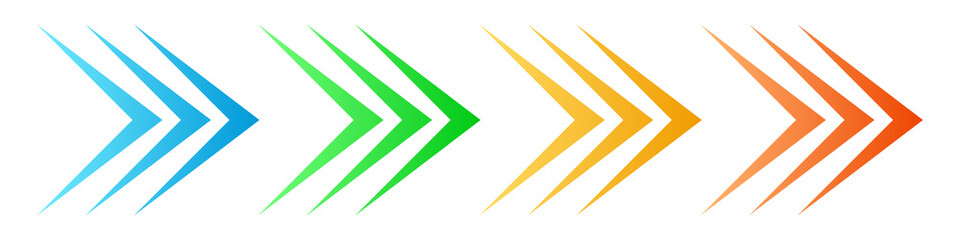 Wall Mural - colorful arrows - vector.