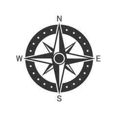 Wall Mural - vector compass icon.