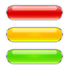 Wall Mural - vector glossy buttons