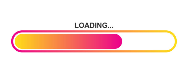Wall Mural - colorful vector loading icon.