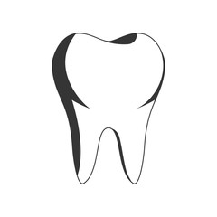 Wall Mural - Vector Tooth icon.