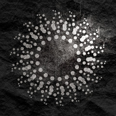 Wall Mural - radial halftone dots in circle form. fireworks explosion background. circular design element. abstra