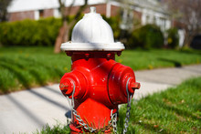 Close Up Of Red Fire Hydrant