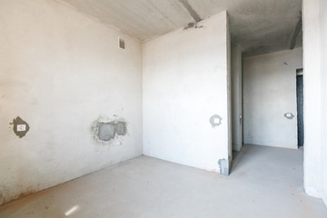 interior of the apartment without decoration