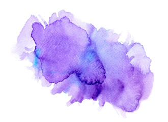 Wall Mural - abstract watercolor background.splash color purple on paper.