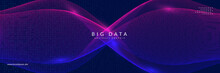 Big Data Learning. Digital Technology Abstract Background. Artificial Intelligence Concept. Tech Visual For Database Template. Cyber Big Data Learning Backdrop.