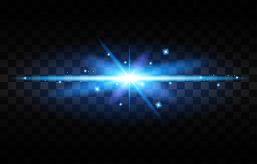 light flare vector transparent. Glowing illustration.