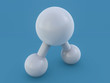 © polesnoy - Water molecule. Ecology, biology and biochemistry concept. 3D