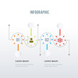 Timeline infographic template design. Business concept infograph with 4 options, steps or processes. Vector visualization can be used for workflow layout, diagram, annual report, web