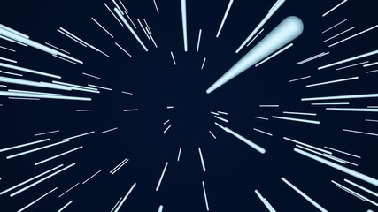 Wall Mural - space warp animation leading into unknown universe through worm hole interstellar travel