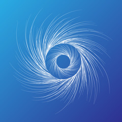 Aufkleber - spiral galaxy space background on blue background