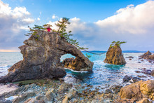 Noto Peninsula, Ishikawa, Japan At The Hatago Iwa Rock