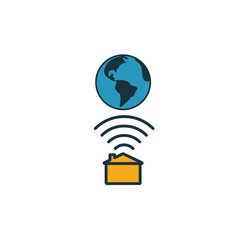 Wall Mural - home internet icon. simple element from icons collection. creative home internet icon ui, ux, apps, 