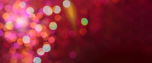 Red And Pink Soft Defocused Holidays Lights Background