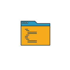 Wall Mural - programming icon. simple element from web development icons collection. creative programming icon ui