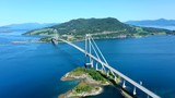 Fototapeta  - Beautiful bridge in Norway from Above